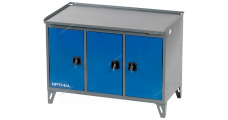 Верстак слесарный NORDBERG NW303, 3-х тумбовый, 3 створки