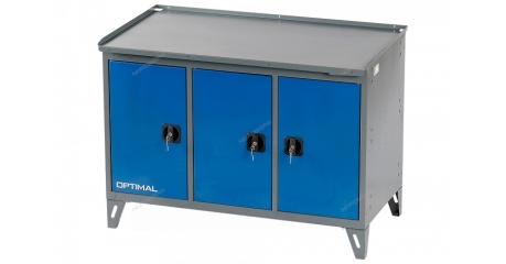 Верстак слесарный NORDBERG NW303, 3-х тумбовый, 3 створки