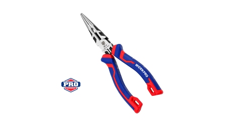 Длинногубцы 160мм CR-V проф WP231020 WORKPRO