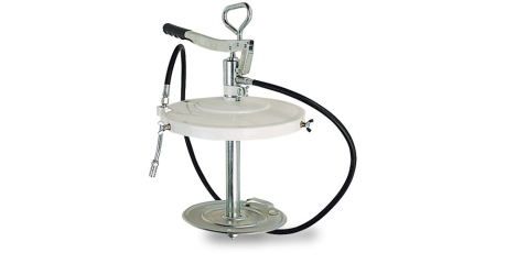 Высоконапорный насос для консистентной смазки для бочек 20 кг. В комплекте – крышка для бочки 330 мм