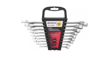 Набор ключей комбинированных на пластиковом держателе Thorvik W3S9PR (8-22 мм, 9 предметов)