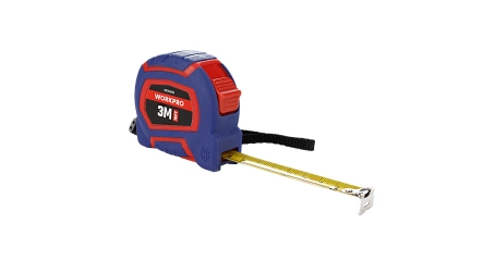 Рулетка пластмассовая 3м(10фут)*16мм самоблокирующаяся нейлон WP261008 WORKPRO