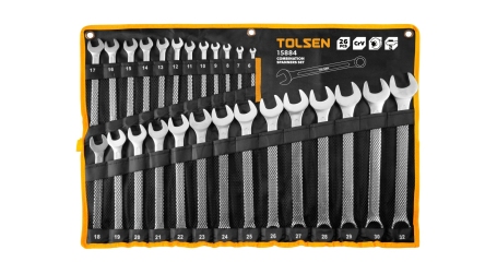 Набор комбинированных ключей, 6-32 мм, 26 предметов TOLSEN TT15884