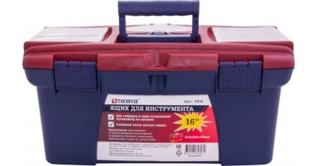 Ящик для инструмента 16" пластиковый 410х220х195 мм Thorvik TB16