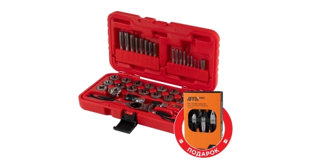 Набор метчиков и плашек SK-5 M3-M12, кейс, 40 предметов, в комплекте набор пассатижей МАСТАК 351-00040CP