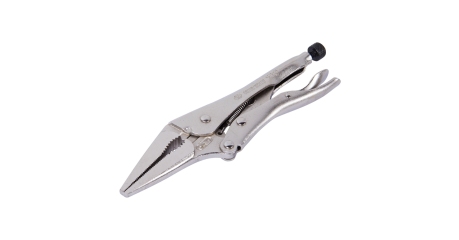 Зажим с фиксатором 221 мм, тонконосый  KING TONY 6315-09