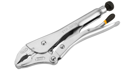 Зажим с фиксатором 250 мм с закругленными губками TOLSEN TT10049