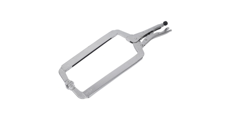 Зажим с фиксатором 450 мм, С-образный, с подвижными губками KING TONY 6625-18