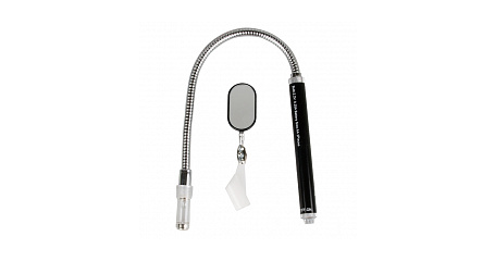 Зеркало на гибком стержне, 450 мм, магнит, подсветка KING TONY 9TQ02