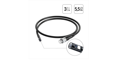 Зонд iCartool IC-VP116-3-5,5-2 для видеоэндоскопа iCartool IC-V116A/B/C (2 камеры, 3 м, 5.5 мм)