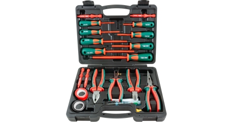 PSV120S Набор диэлектрический с изолентой, отверток стержневых и шарнирно-губцевого инструмента, 20 предметов