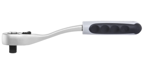 S1R272 Трещоточная рукоятка изогнутой формы 1/4"DR, 72 зубца