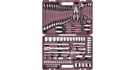 TS101 Набор инструмента универсальный 1/4", 1/2"DR, 101 предмет