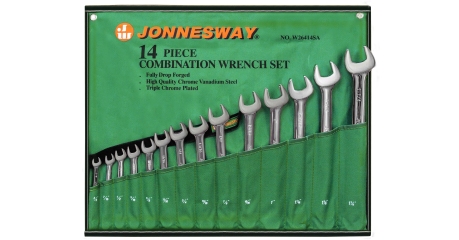 W26414S Набор ключей гаечных комбинированных дюймовых в сумке 3/8"--1-1/4", 14 предметов